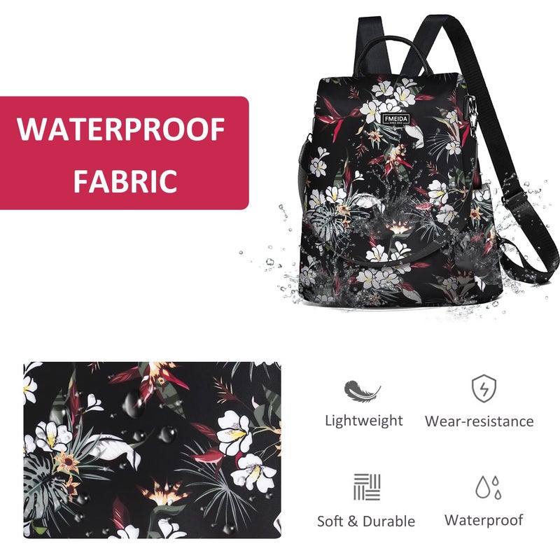 Fmeida Work Backpack for Women Anti Theft Crossbody Bag Waterproof Travel Backpack Lightweight Daypack Fashion Convertible Backpacks Bookbag for College Supplies Mochilas de mujer - Image 5